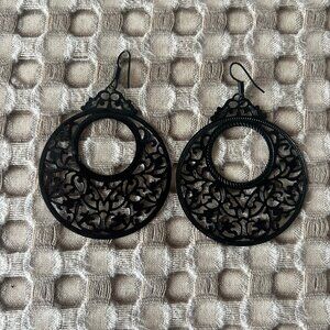 Black Statement Earrings